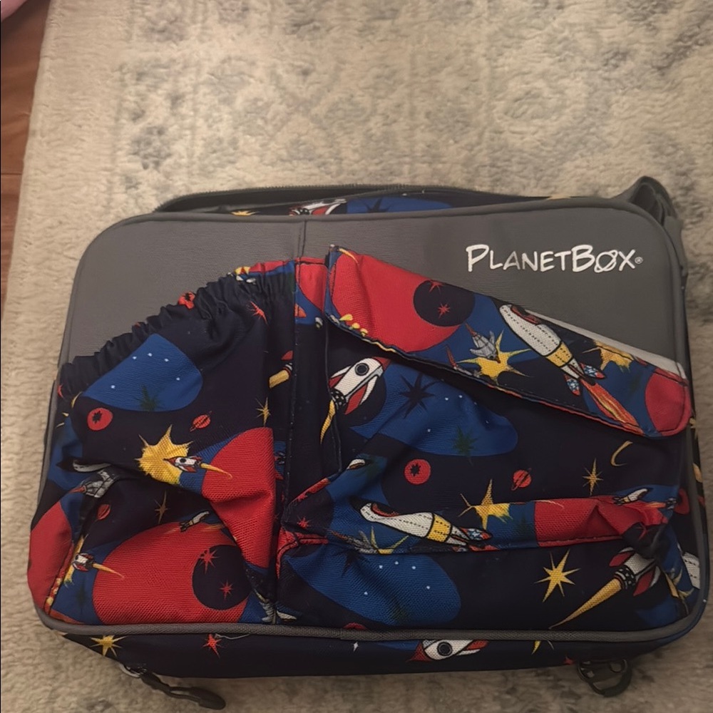 Colorful Space-Themed Lunch Bag